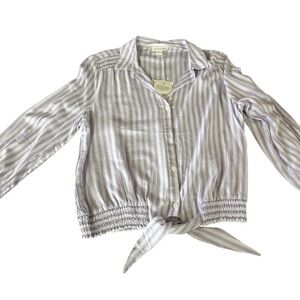 Beachlunchlouge Striped Button-Up Blouse